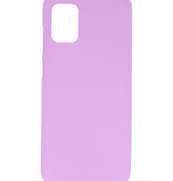 Funda de TPU en color para Samsung Galaxy A71 Púrpura