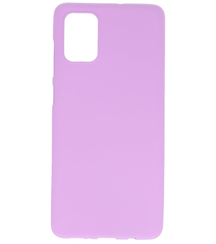 Farve TPU taske til Samsung Galaxy A71 Purple