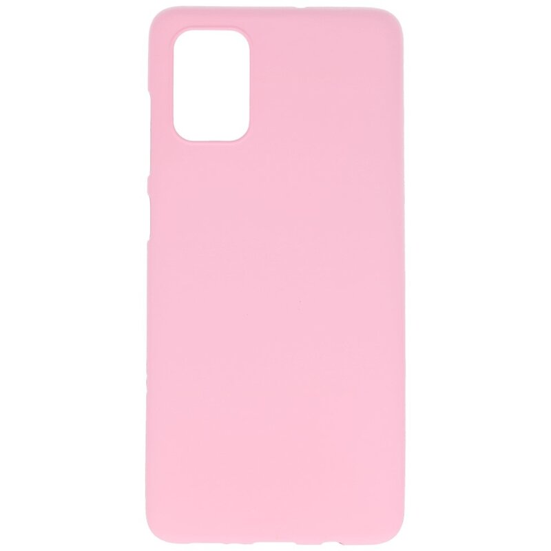 Coque en TPU couleur pour Samsung Galaxy A71 Rose
