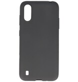 Farve TPU taske til Samsung Galaxy A01 Sort