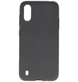 Coque TPU couleur pour Samsung Galaxy A01 Noir
