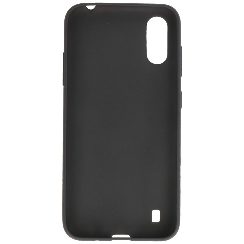 Custodia in TPU a colori per Samsung Galaxy A01 nera