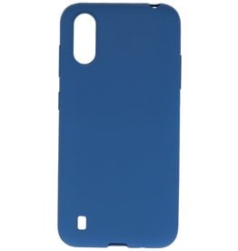 Color TPU Hoesje voor Samsung Galaxy A01 Navy