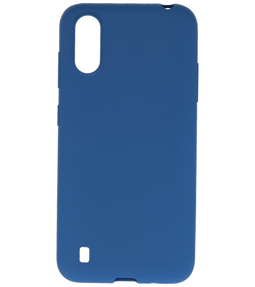 Farbige TPU-Hülle für Samsung Galaxy A01 Navy