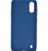 Farve TPU taske til Samsung Galaxy A01 Navy