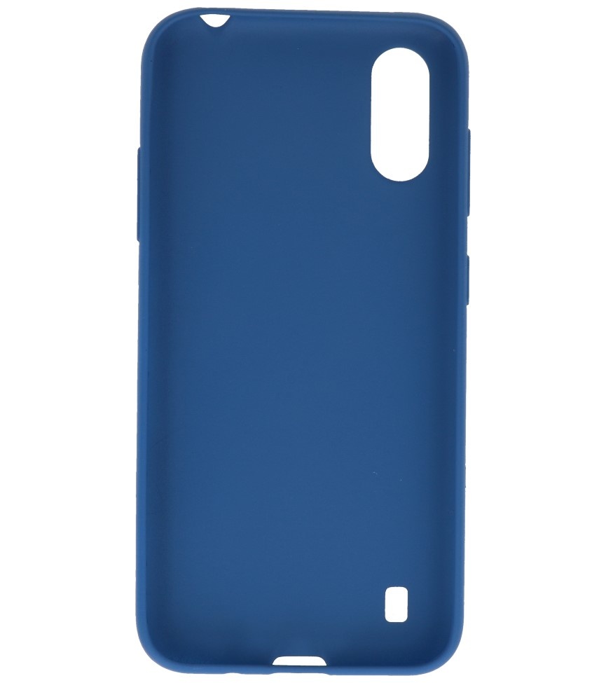 Color TPU Hoesje voor Samsung Galaxy A01 Navy