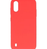 Coque en TPU couleur pour Samsung Galaxy A01 Rouge