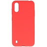 Farve TPU taske til Samsung Galaxy A01 rød