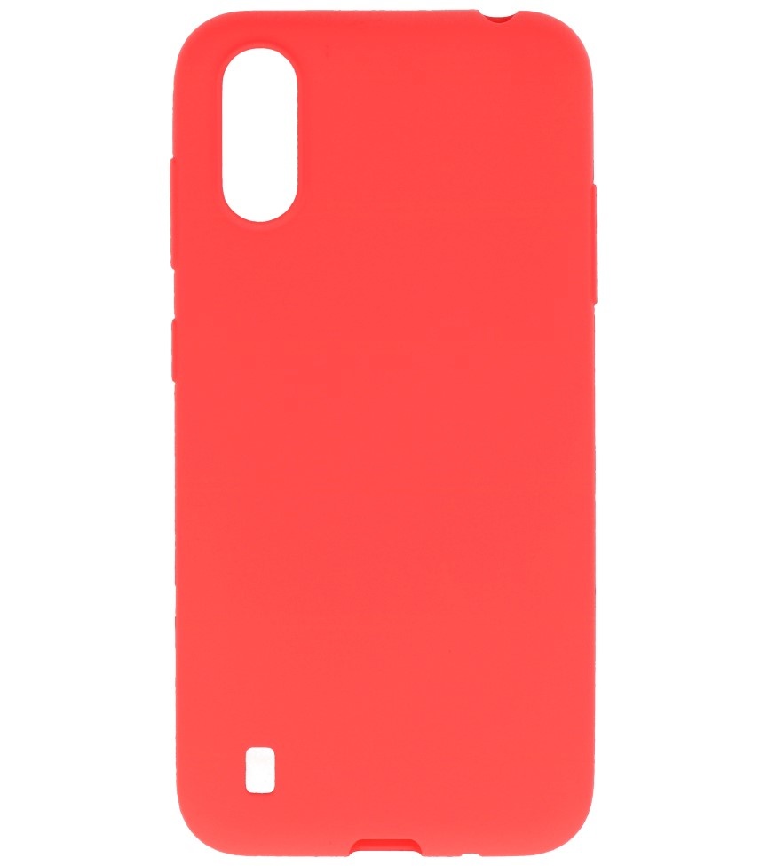 Funda de TPU en color para Samsung Galaxy A01 Rojo