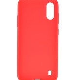 Coque en TPU couleur pour Samsung Galaxy A01 Rouge