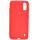Coque en TPU couleur pour Samsung Galaxy A01 Rouge