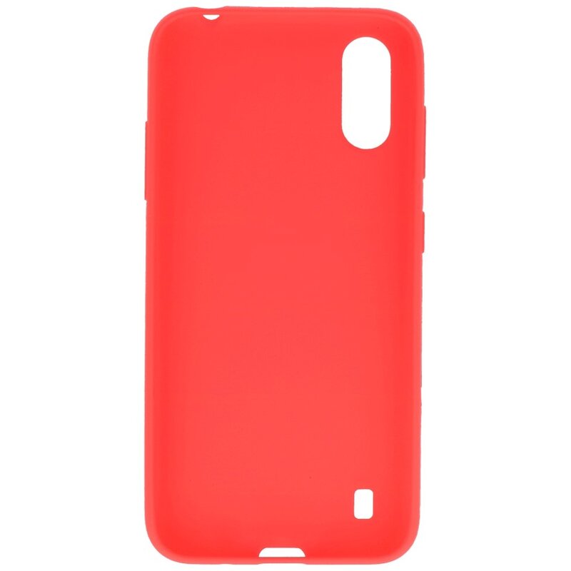 Coque en TPU couleur pour Samsung Galaxy A01 Rouge