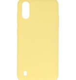 Color TPU Hoesje voor Samsung Galaxy A01 Geel