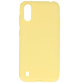 Color TPU Case for Samsung Galaxy A01 Yellow