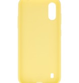 Color TPU Hoesje voor Samsung Galaxy A01 Geel