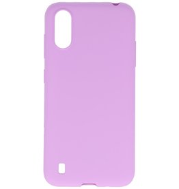 Funda de TPU en color para Samsung Galaxy A01 Púrpura