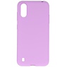 Farve TPU taske til Samsung Galaxy A01 Purple