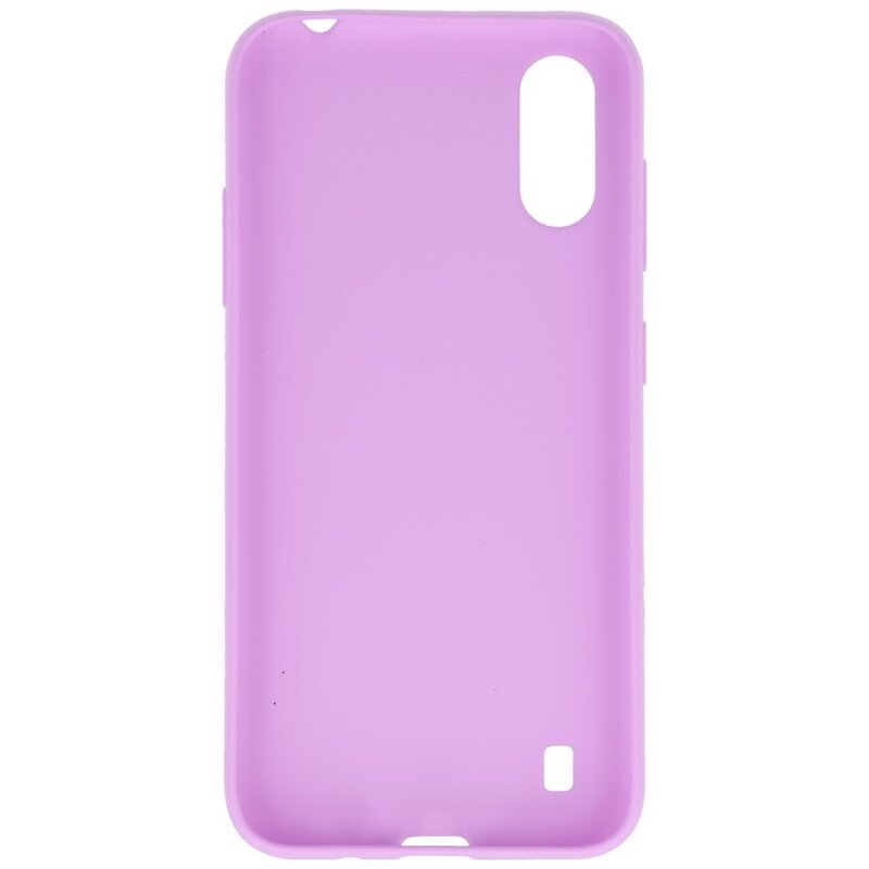 Farve TPU taske til Samsung Galaxy A01 Purple