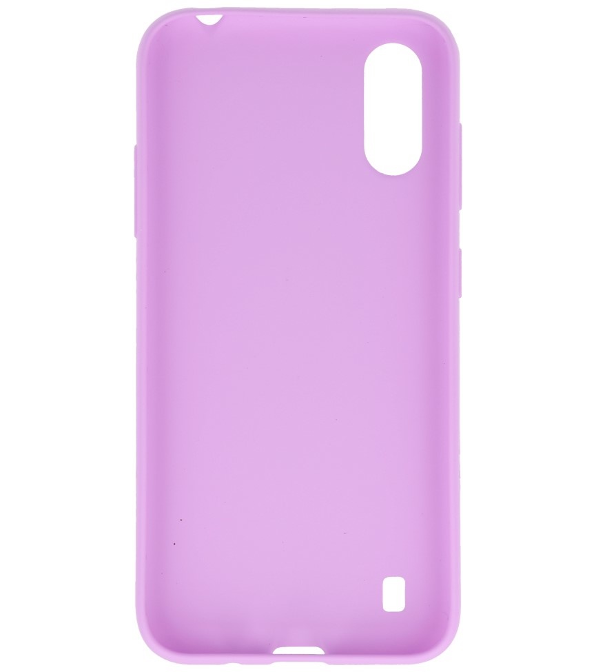 Color TPU Hoesje voor Samsung Galaxy A01 Paars