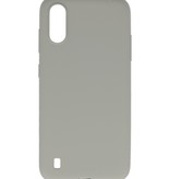 Color TPU Hoesje voor Samsung Galaxy A01 Grijs