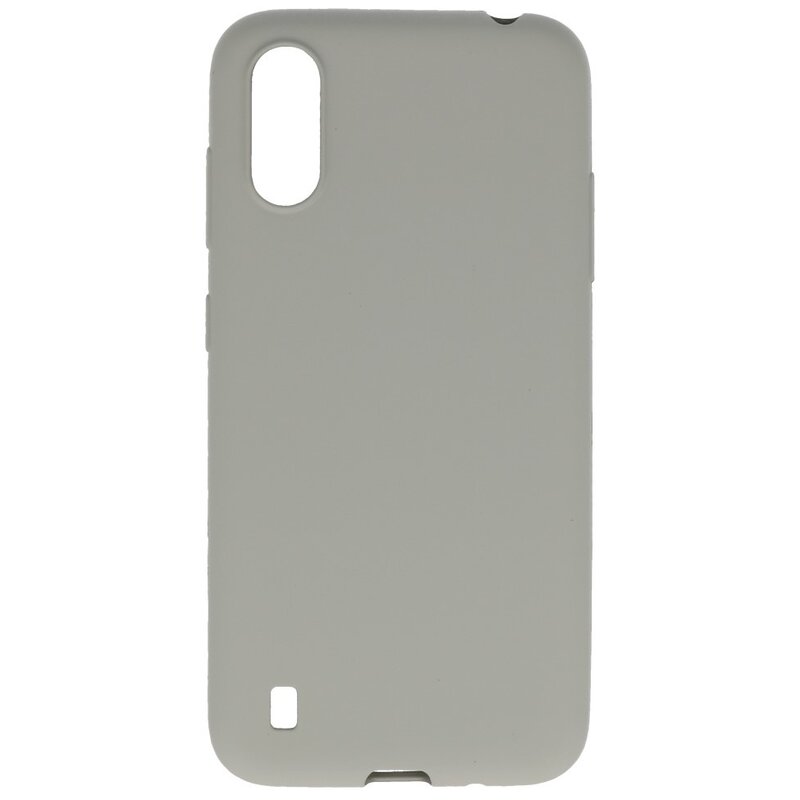 Farbige TPU-Hülle für Samsung Galaxy A01 Grau