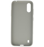 Farbige TPU-Hülle für Samsung Galaxy A01 Grau