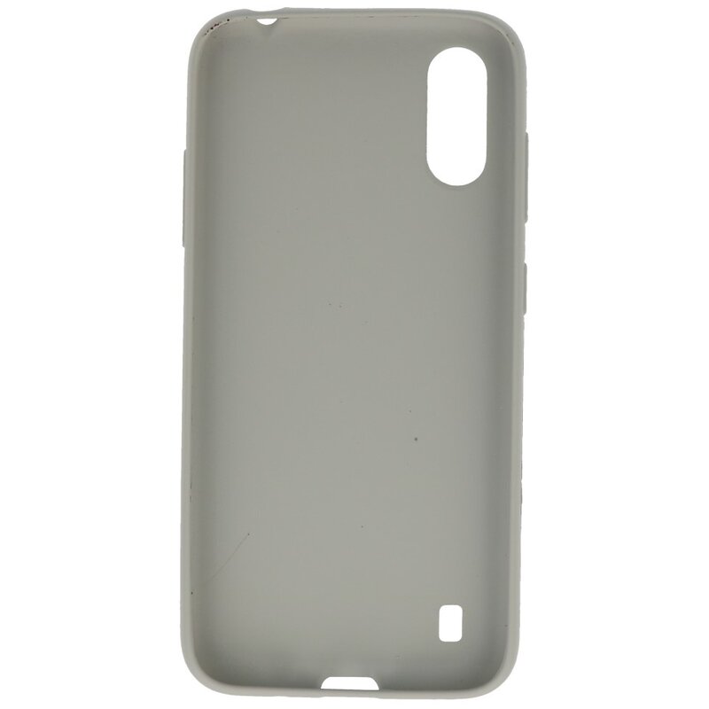 Farbige TPU-Hülle für Samsung Galaxy A01 Grau