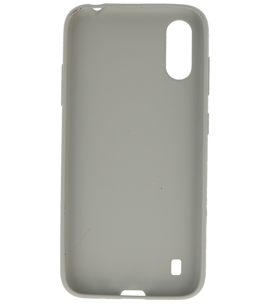 Color TPU Case for Samsung Galaxy A01 Gray