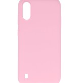 Color TPU Hoesje voor Samsung Galaxy A01 Roze