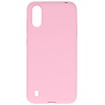 Coque en TPU couleur pour Samsung Galaxy A01 Rose