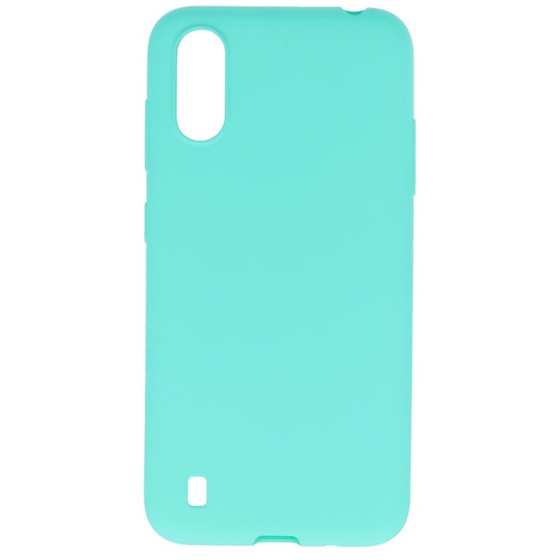 Custodia in TPU a colori per Samsung Galaxy A01 Turchese