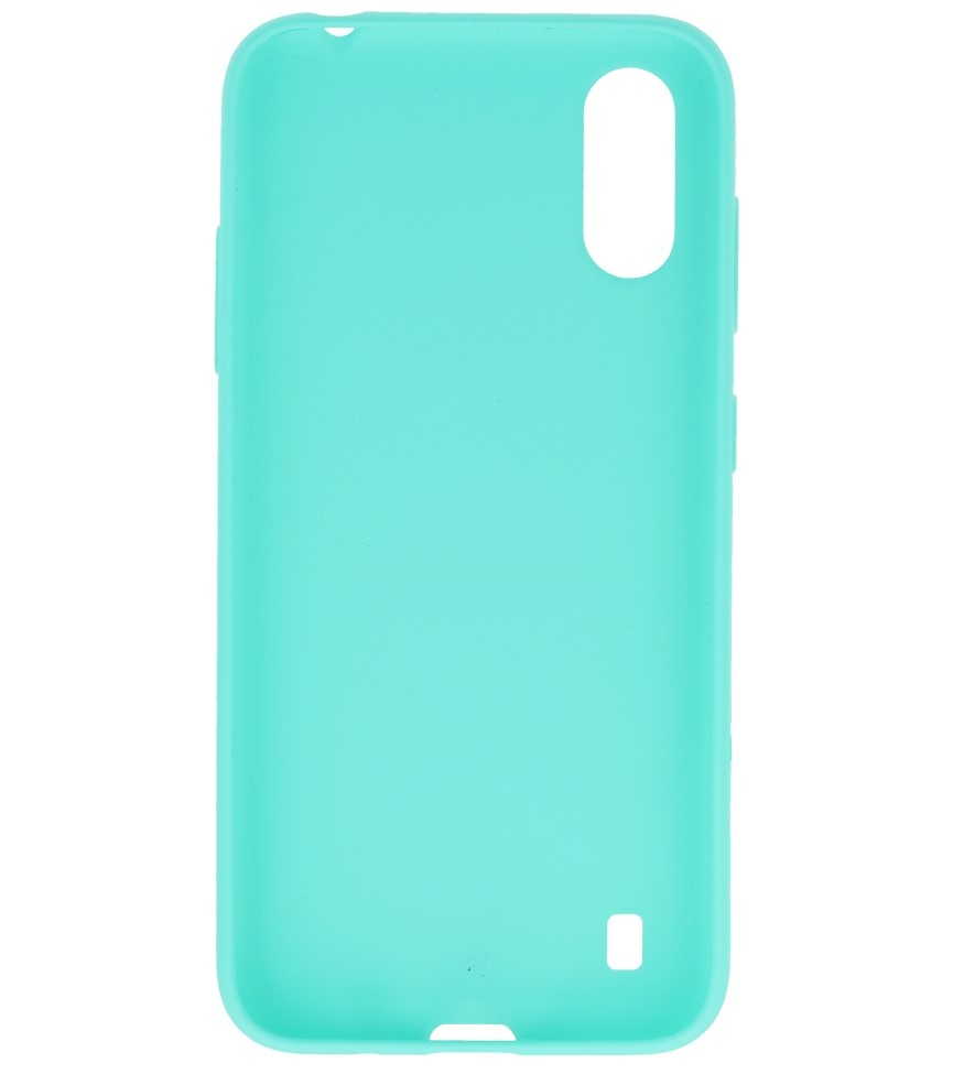 Color TPU Hoesje voor Samsung Galaxy A01 Turquoise