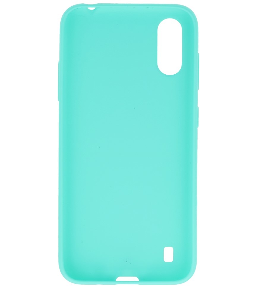 Farbige TPU-Hülle für Samsung Galaxy A01 Türkis