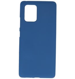 Farve TPU taske til Samsung Galaxy S10 Lite Navy