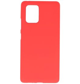 Carcasa de TPU en color para Samsung Galaxy S10 Lite Rojo