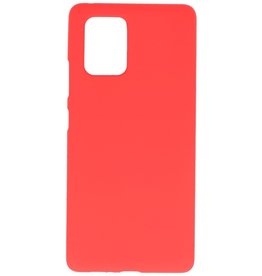 Coque en TPU couleur pour Samsung Galaxy S10 Lite Rouge