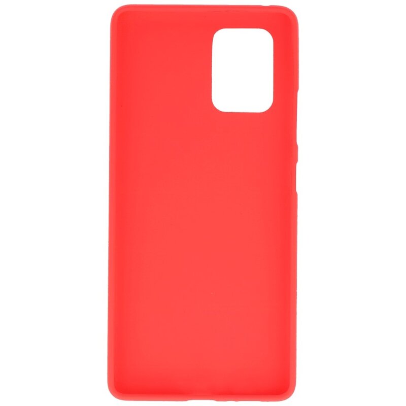 Carcasa de TPU en color para Samsung Galaxy S10 Lite Rojo