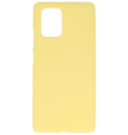 Coque TPU couleur pour Samsung Galaxy S10 Lite Jaune