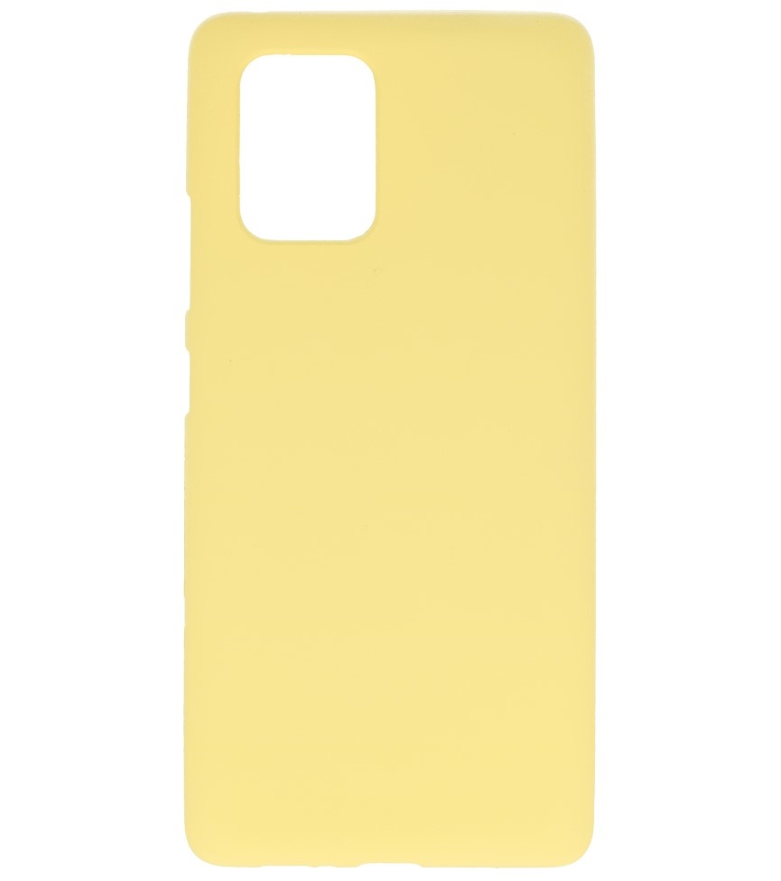 Color TPU Hoesje voor Samsung Galaxy S10 Lite Geel