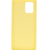 Coque TPU couleur pour Samsung Galaxy S10 Lite Jaune