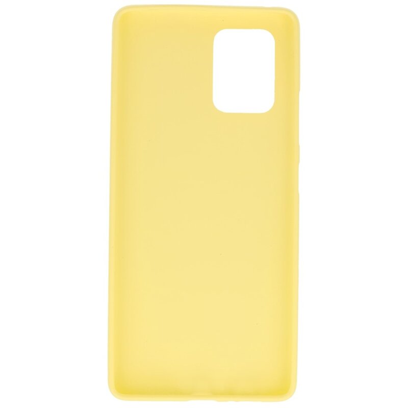 Custodia in TPU a colori per Samsung Galaxy S10 Lite gialla