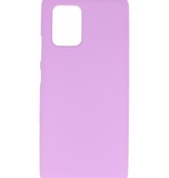 Funda de TPU en color para Samsung Galaxy S10 Lite Púrpura