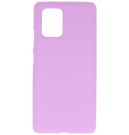 Coque en TPU couleur pour Samsung Galaxy S10 Lite Violet