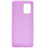 Funda de TPU en color para Samsung Galaxy S10 Lite Púrpura