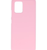 Coque TPU couleur pour Samsung Galaxy S10 Lite Rose