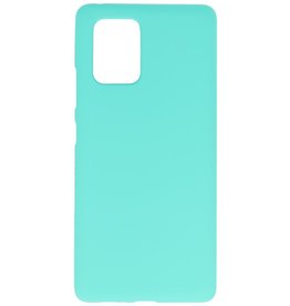 Custodia in TPU a colori per Samsung Galaxy S10 Lite turchese