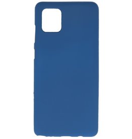 Funda de TPU en color para Samsung Galaxy Note 10 Lite Azul marino