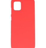 Coque TPU couleur pour Samsung Galaxy Note 10 Lite Rouge