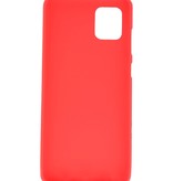 Coque TPU couleur pour Samsung Galaxy Note 10 Lite Rouge