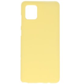 Coque TPU couleur pour Samsung Galaxy Note 10 Lite Jaune